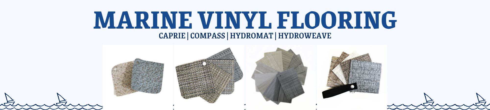 Click here to shop our marine vinyl and carpet flooring options